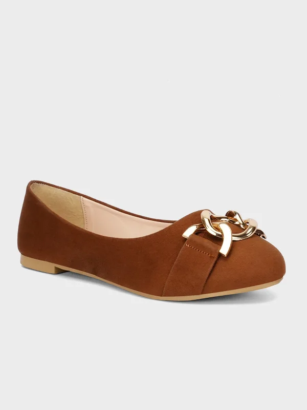 Stylish Deals Womens "AMALIA" Metallic Buckled Pumps