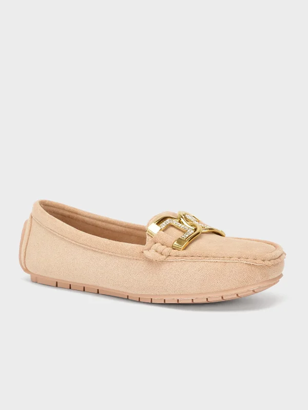 Smart Casual Deals Womens "ALLIRA" Decorated Casual Moccasins