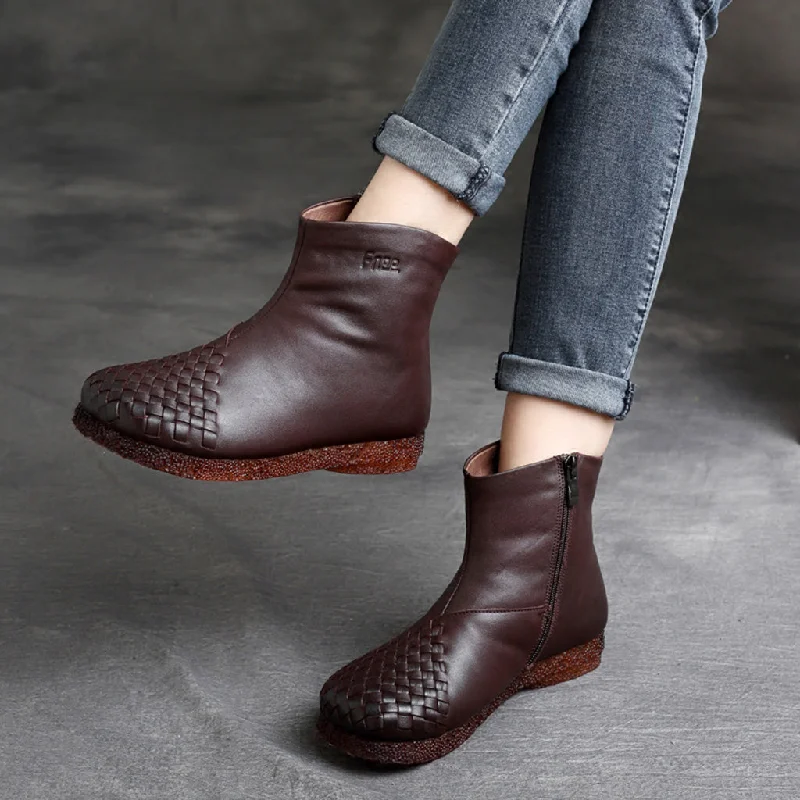 New Styles Just In Autumn Winter Retro Leather Women's Boots 35-42 | Gift Shoes