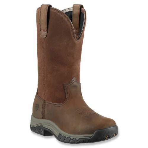 Stylish Walking Shoes Ariat Ladies Brown Terrain Pull-On Boot 10011845