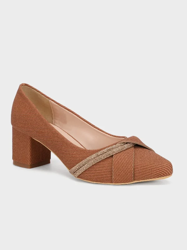 Non-Slip Work Shoes Sale Women's "ALBALI" Formal Block Heel Courts