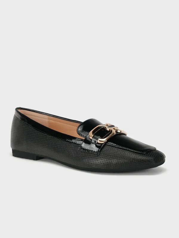 Casual Chic Footwear Offers Womens "DESAI" Chained Adorn Casual Ballerinas
