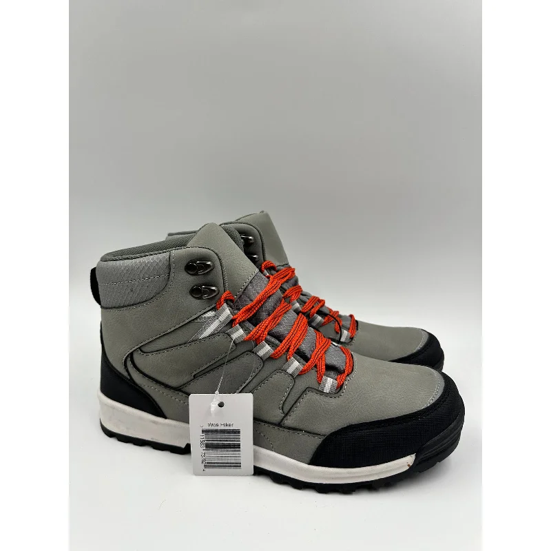 Ultra-Light Footwear Sale Women's Size 8, Light Gray Low Top Hikers w/ Orange Laces, Rugged Rubber Toe Cap Ultra-Light Footwear Sale Women's Size 8, Light Gray Low Top Hikers w/ Orange Laces, Rugged Rubber Toe Cap