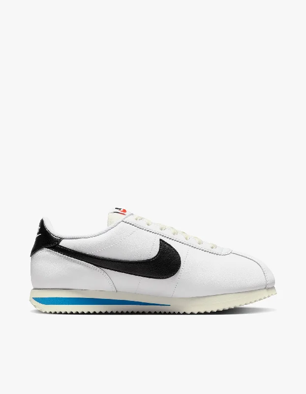 High-End Casual Shoes Womens Cortez Sneakers - White/Black-Lt Photo Blue-Sail