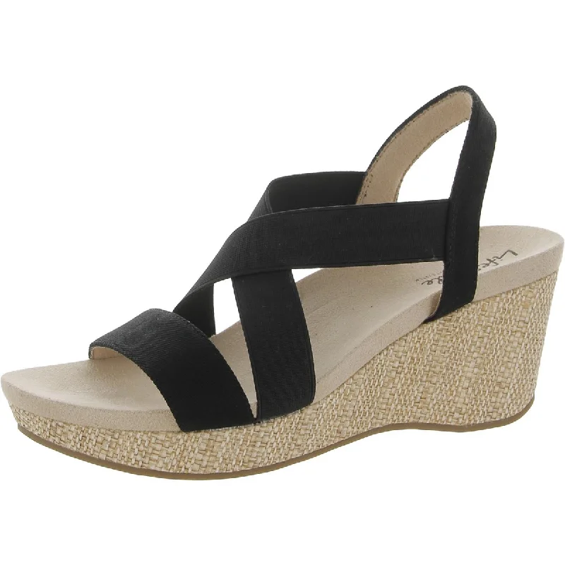 Chic Styles Delta 2 Womens Open Toe Strappy Wedge Sandals