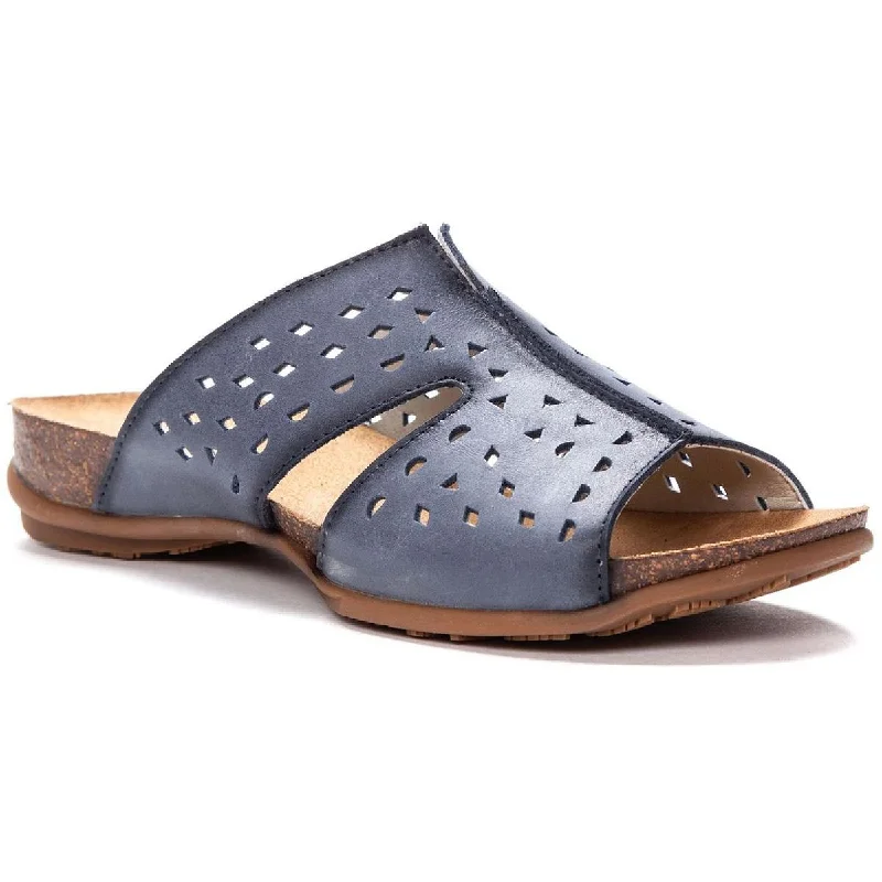 Holiday Discount Fionna Womens Leather Footbed Sandals