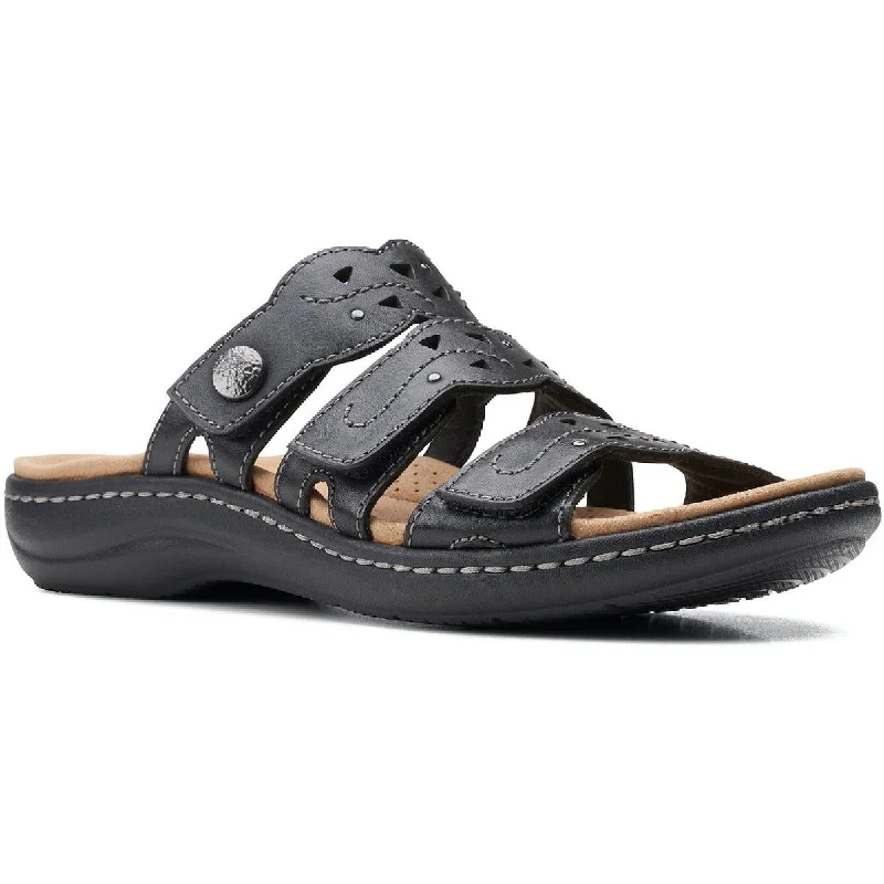 Fashion Sale Laurieann Echo Womens Leather Slip On Footbed Sandals
