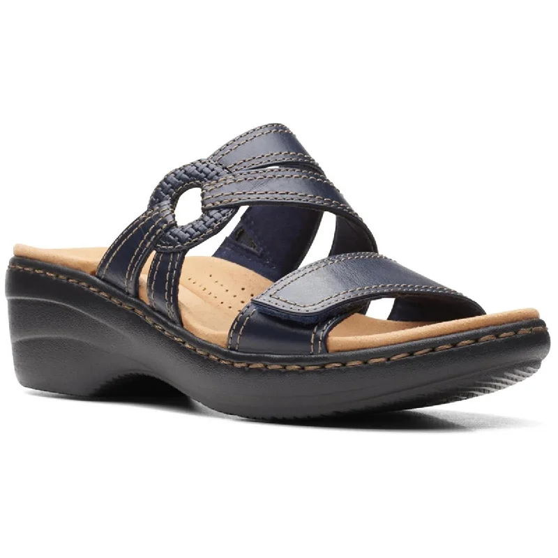 Massive Savings Merliah Coral Womens Leather Slip On Wedge Sandals
