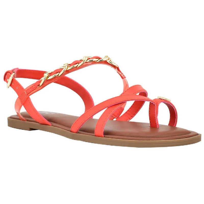 Streetwear-Inspired Footwear Resia  Womens Buckle Chain Thong Sandals