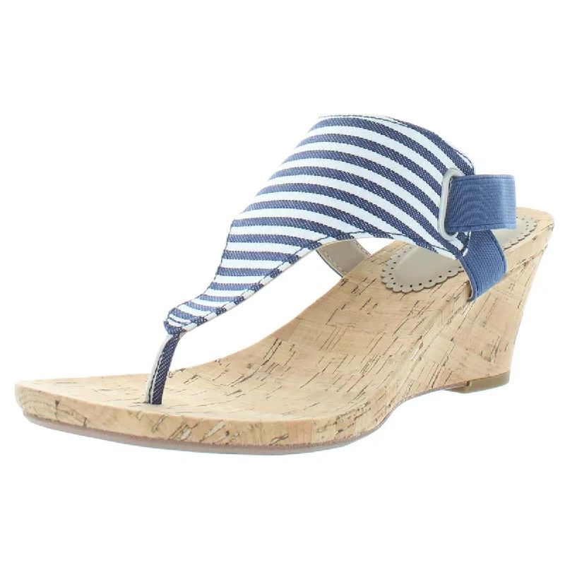 Seasonal Fashion White Mountain Womens All Good Canvas Wedges
