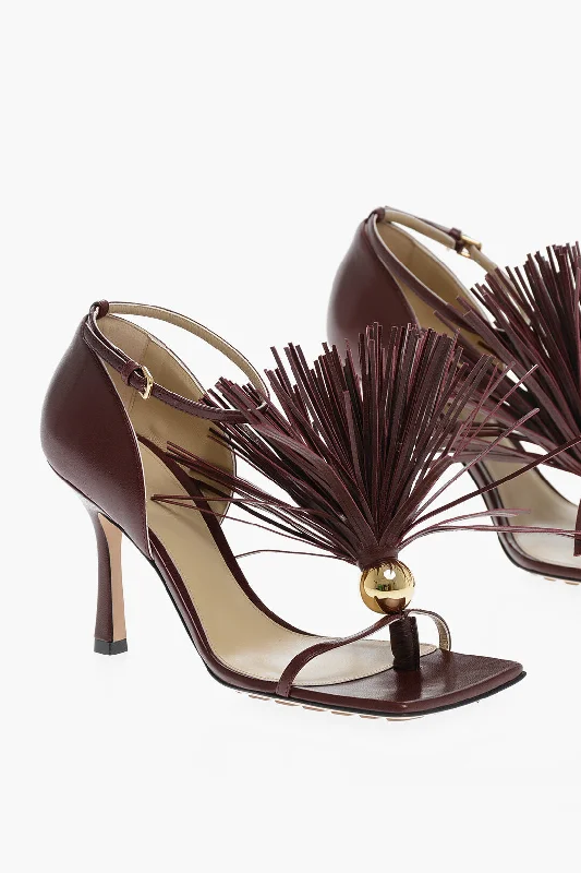Laid-Back Fashion Offers Bottega Veneta Decorative Tassel Lunge Nappa Sandals 9Cm