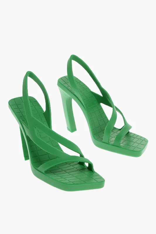 Classy Style Discounts Bottega Veneta Rubber Jimbo Sandals Heel 11 Cm