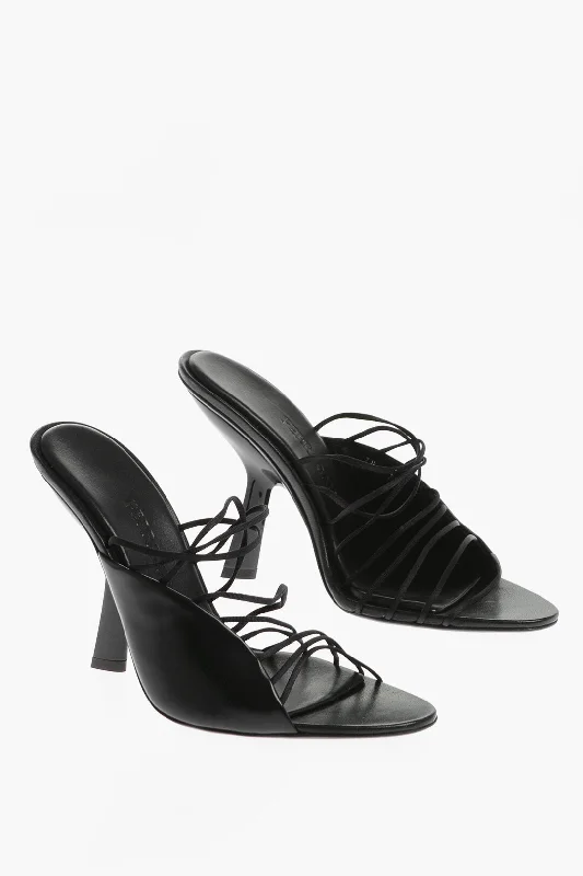 Urban Elegance Deals Salvatore Ferragamo Leather Altaire Sandals 11 Cm