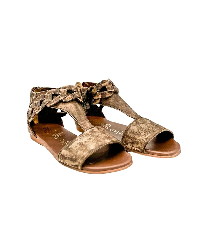 New In This Season Women Loop D Loop Sandals In Tan