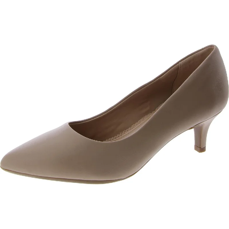 Travel-Friendly Footwear Promotion Lexie Womens Leather Pointed Toe Pumps