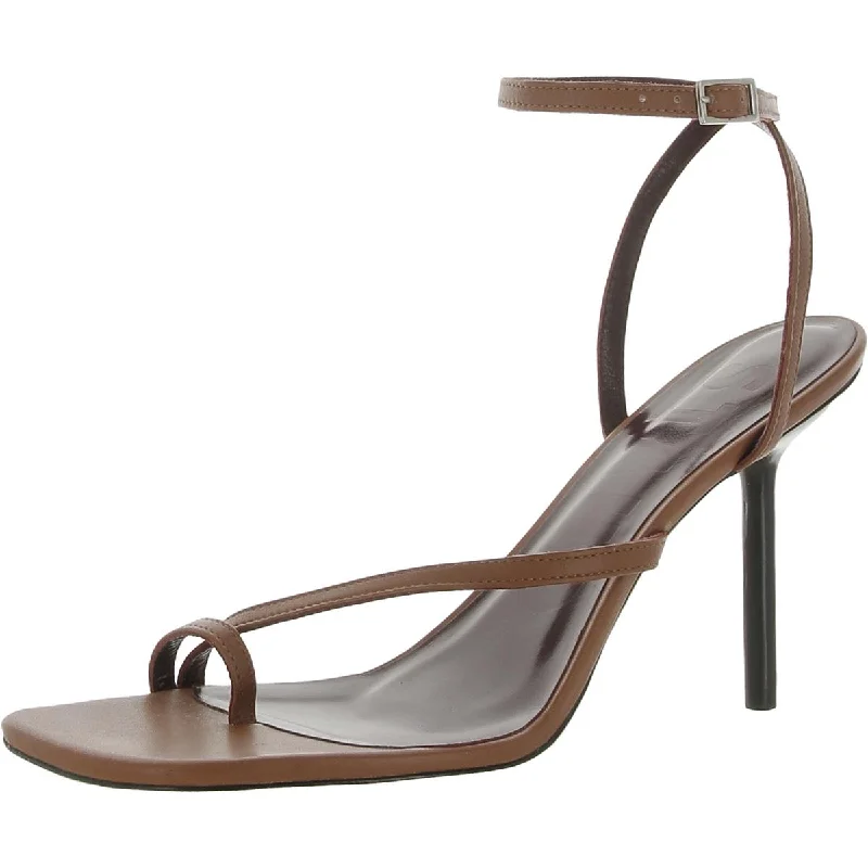 Water-Resistant Shoes Sale Mona Womens Leather Ankle Strap Heels