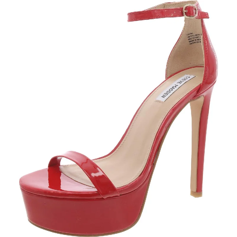 Slip-On Shoes Promotion Cayma Womens Patent Ankle Strap Platform Heels
