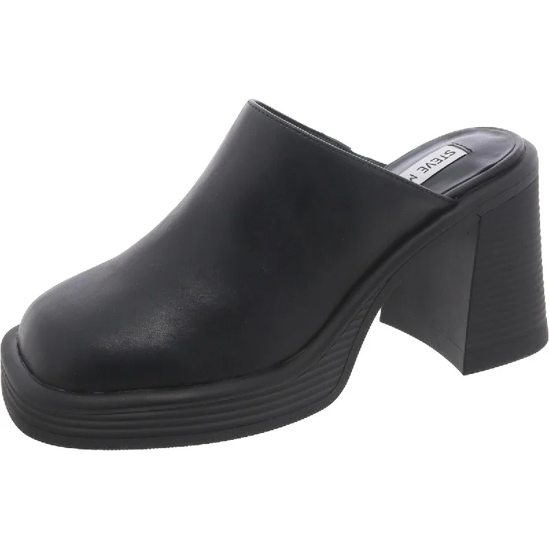 Statement Boots Offer Foresight Womens Leather Slip-On Clogs
