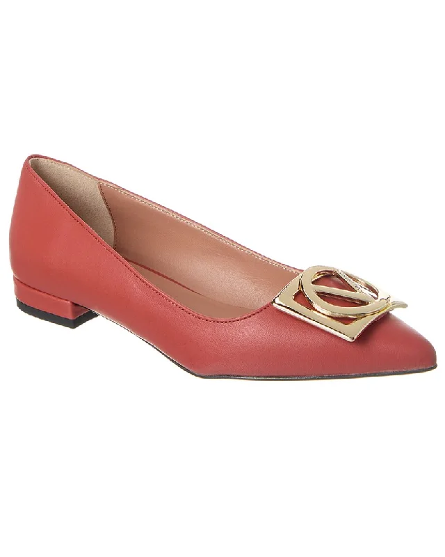 Hot Trends Valentino By Mario Valentino Flora Leather Flat
