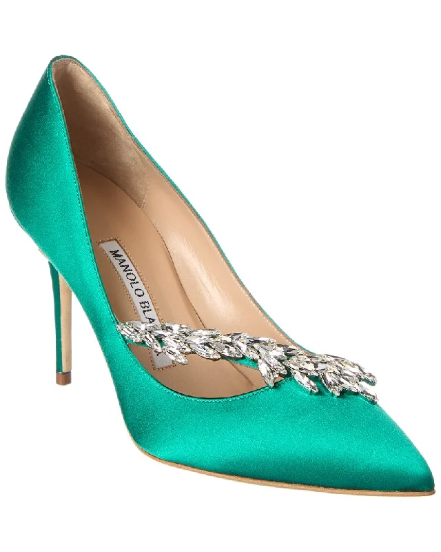 Day To Night Styles Manolo Blahnik Nadira 90 Satin Pump