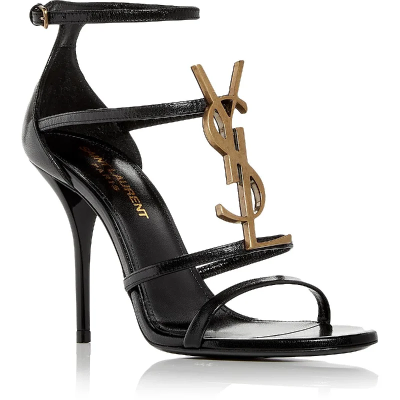 Stylish Looks Cassandra Womens Leather Ankle Strap Pumps