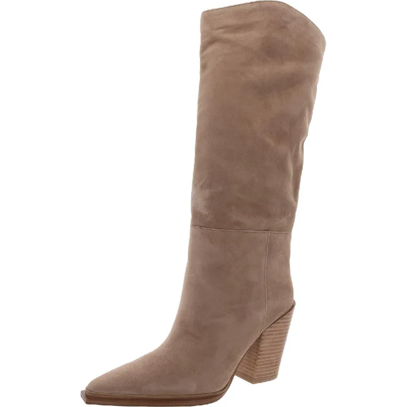 Durable Fashion Picks Bronty Womens Suede Pull On Knee-High Boots