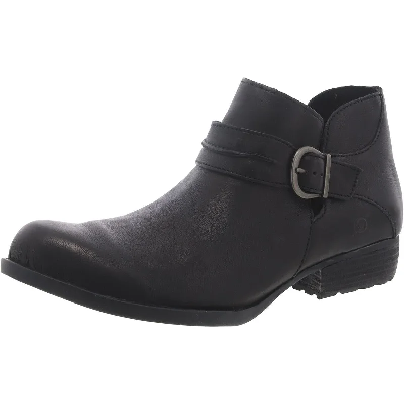 Easy Elegance Sales Born Womens Kati Leather Buckle Ankle Boots