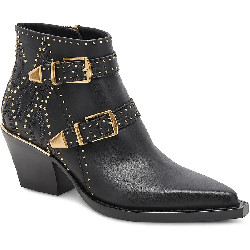 Bold Fashion Footwear Dolce Vita Womens RONNIE Leather Pointed toe Ankle Boots
