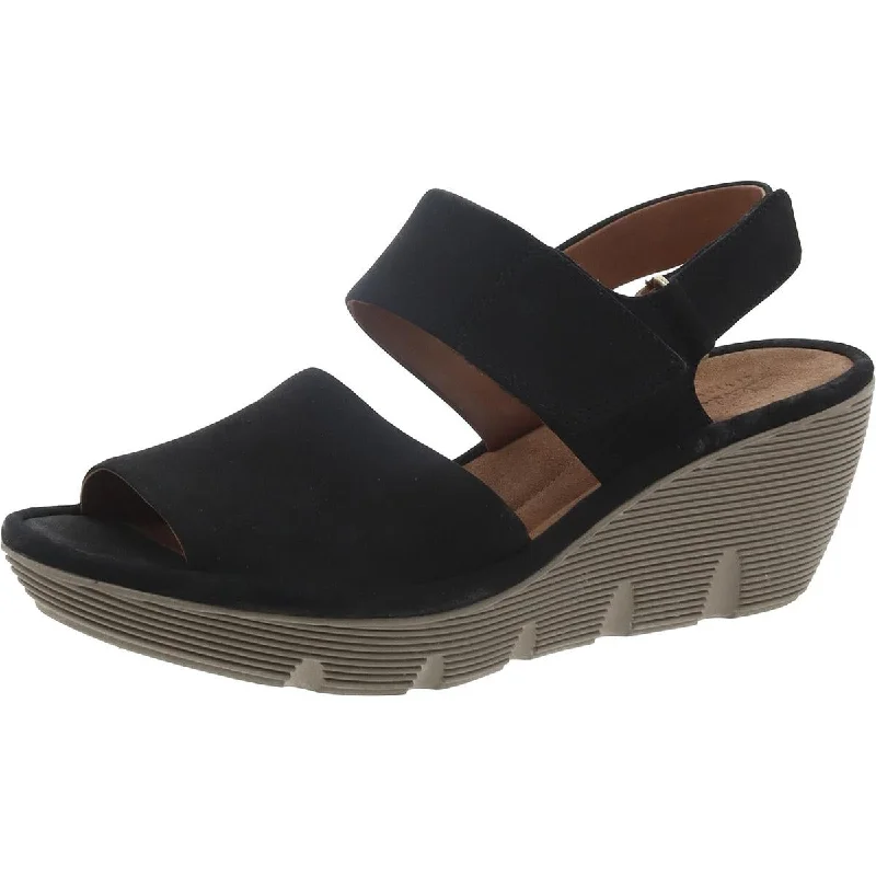 Luxury Fashion Clarene Allure Womens Wedge Open Toe Ankle Strap