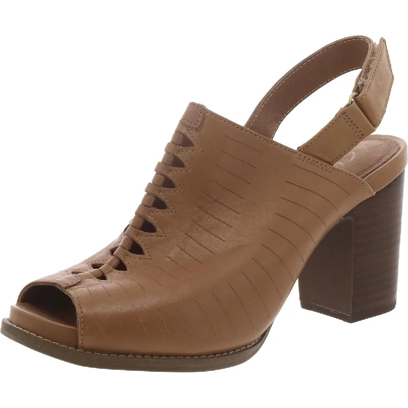 Early Bird Offer Briatta Key Womens Leather Slingback Heel Sandals