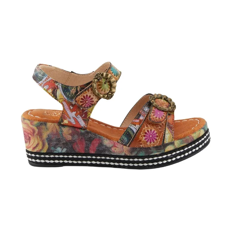 Trend Leading Collection Spring Step L'Artiste Women's Flavour Sandals - Camel Multi